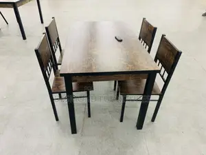 Wood Dining Table With 4 Chairs