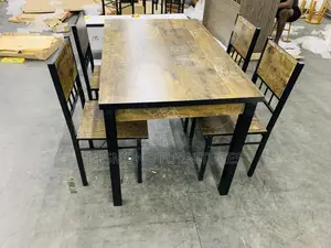 Wood Dining Table With 4 Chairs