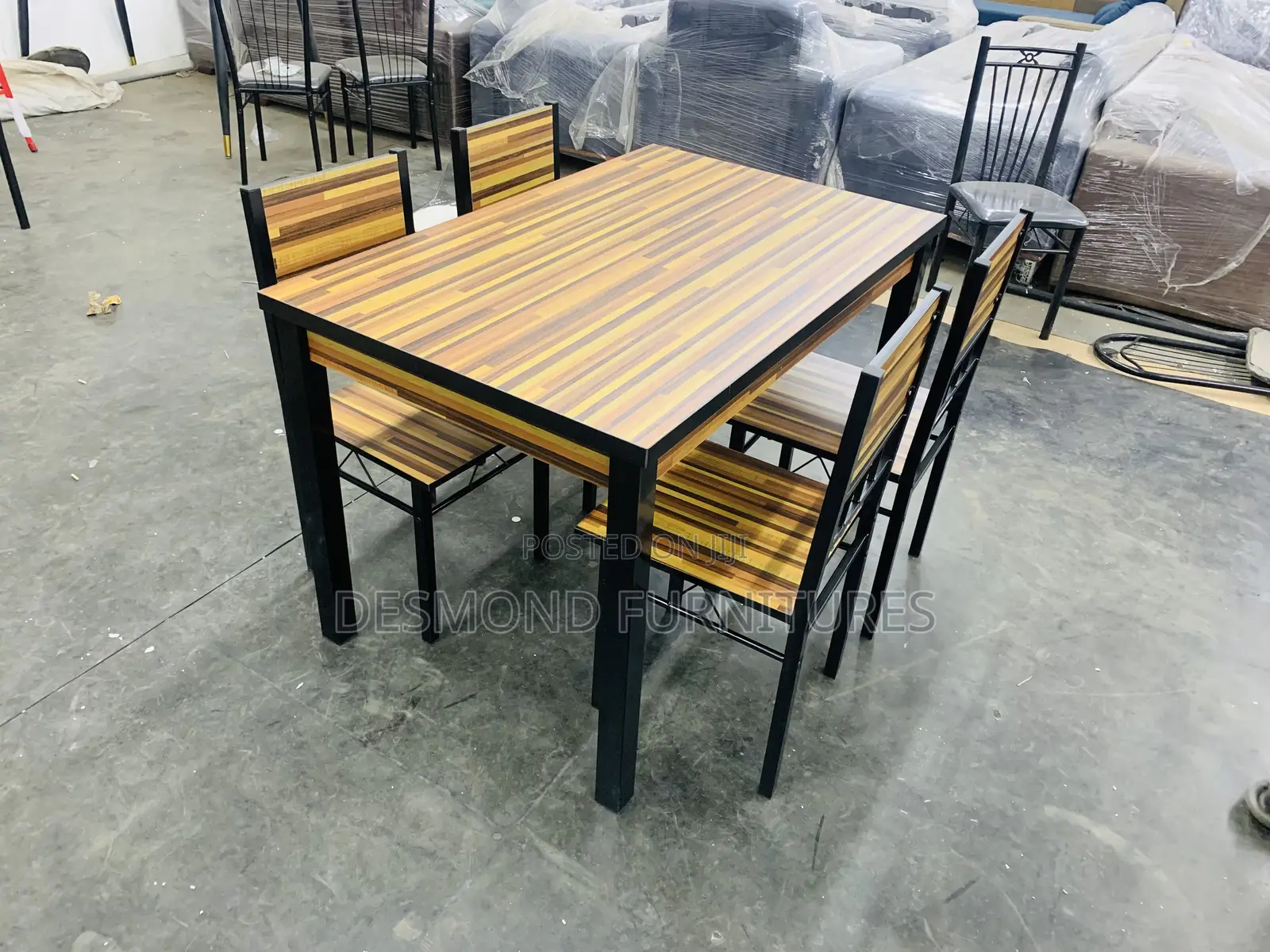 Wood Dining Table With 4 Chairs