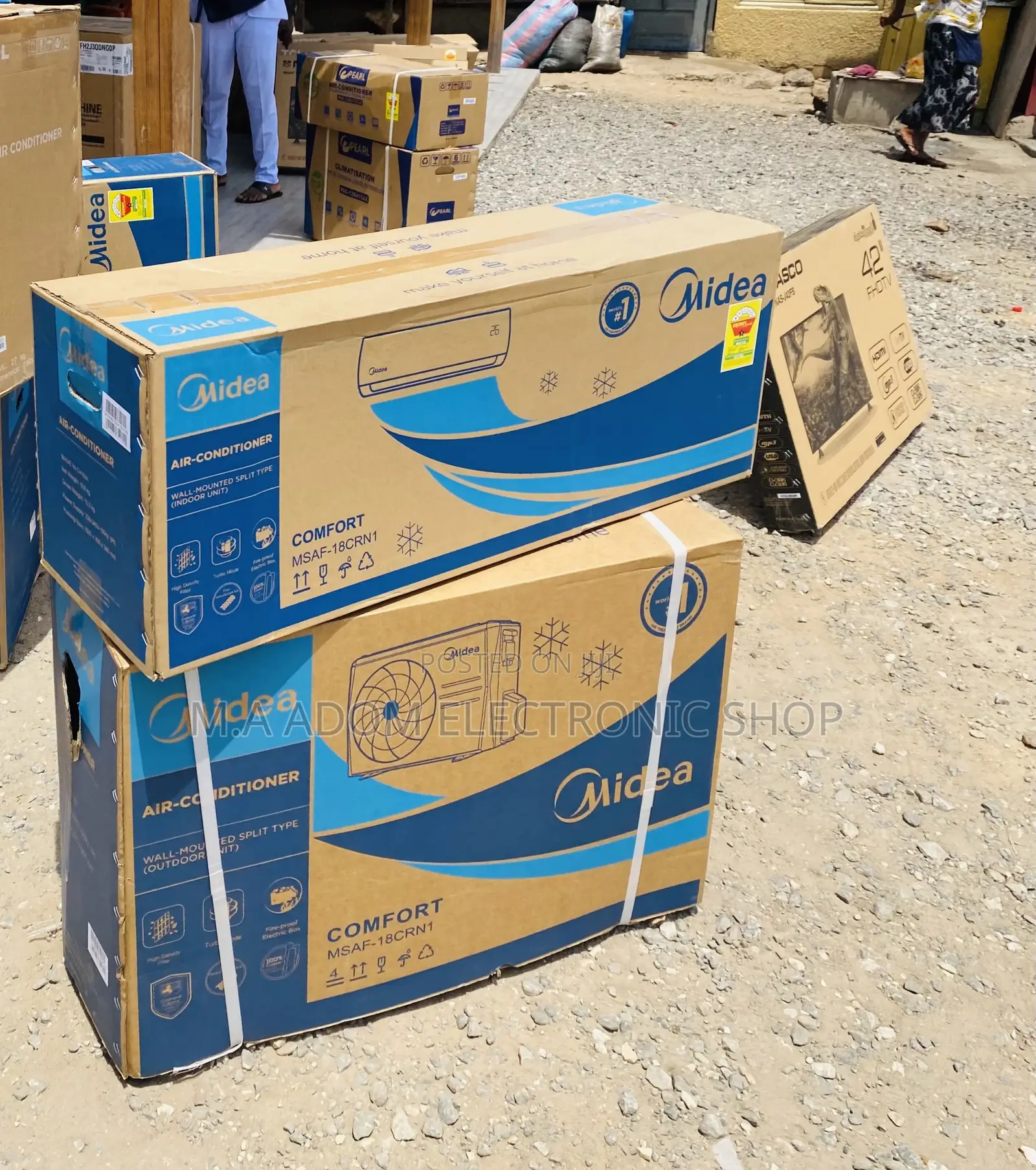 Extremely Cooling Midea 2.5hp Split Type Ac(White)R410.