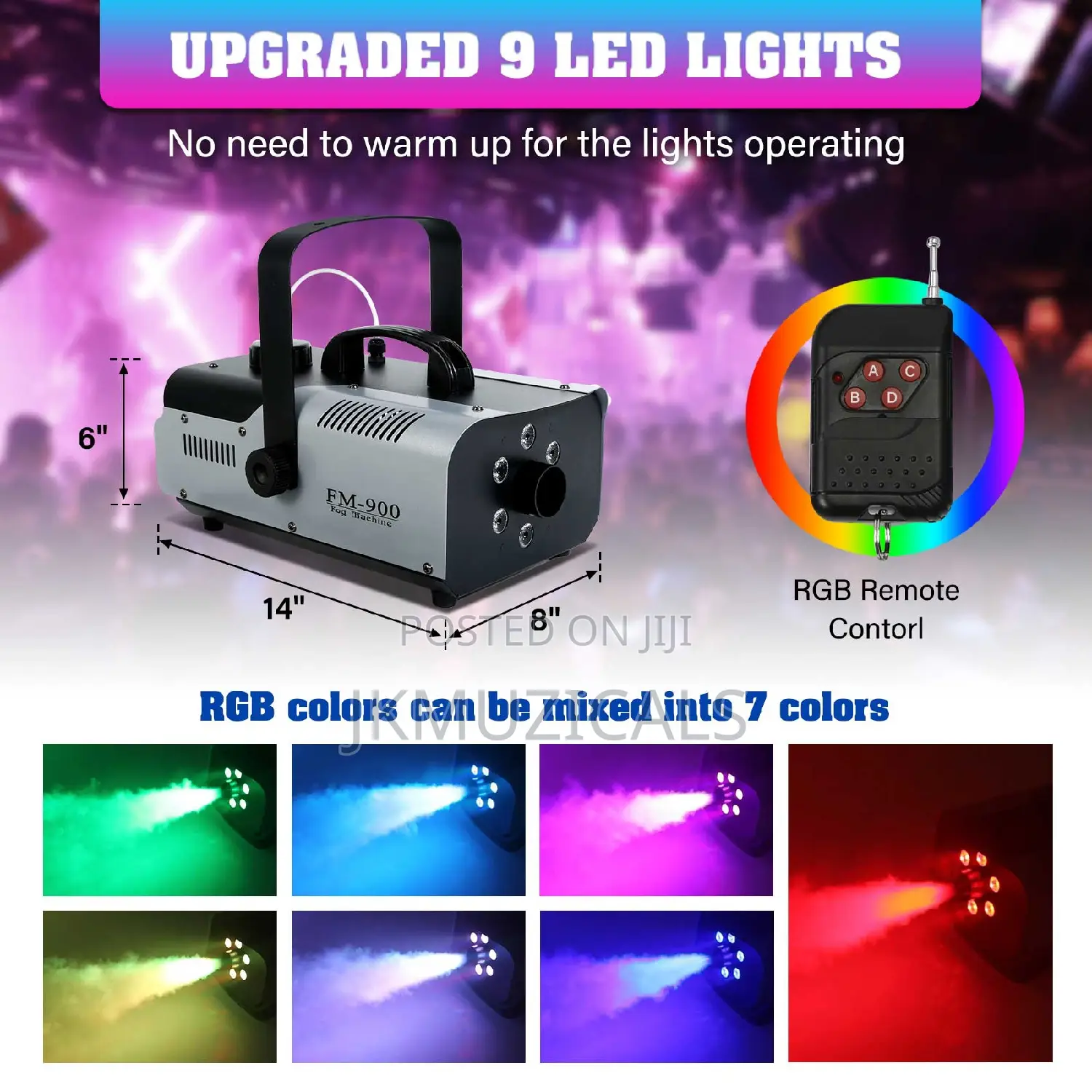 900w_ RGB Led_ Smoke _ Fog Machine