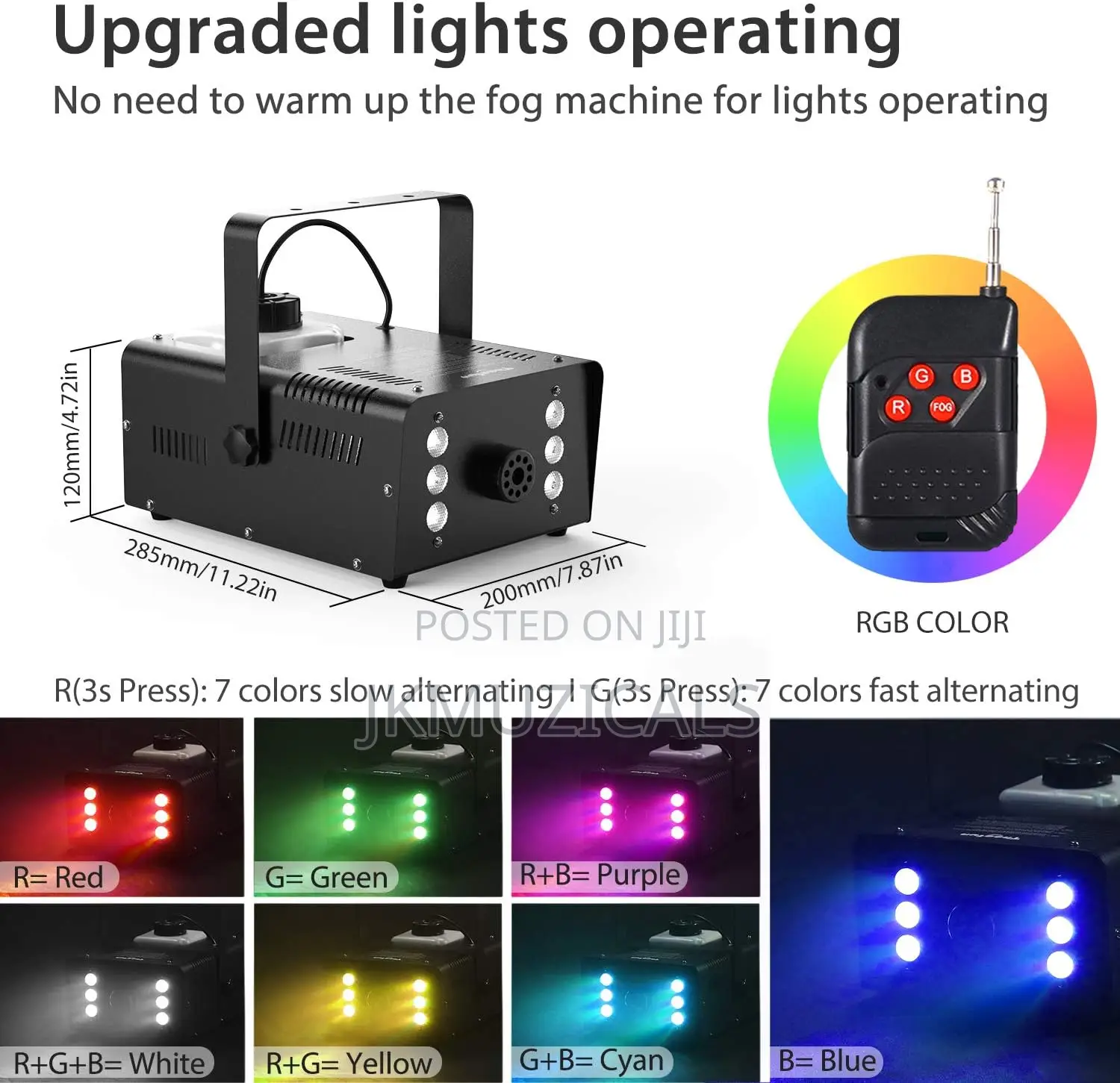 900w_ RGB Led_ Smoke _ Fog Machine