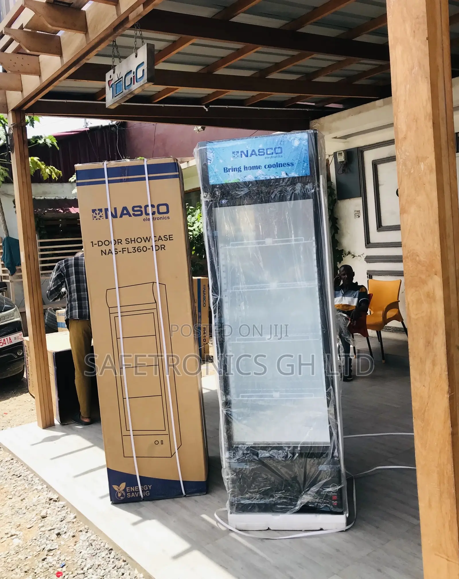 Nasco Display White Glass Nasfl-360 Singledoor Fridge