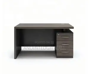 Executive Office Desk With Three Drawer Pedestal