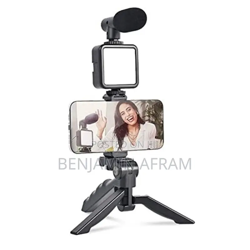 Tripod With Light and Microphone AY-49