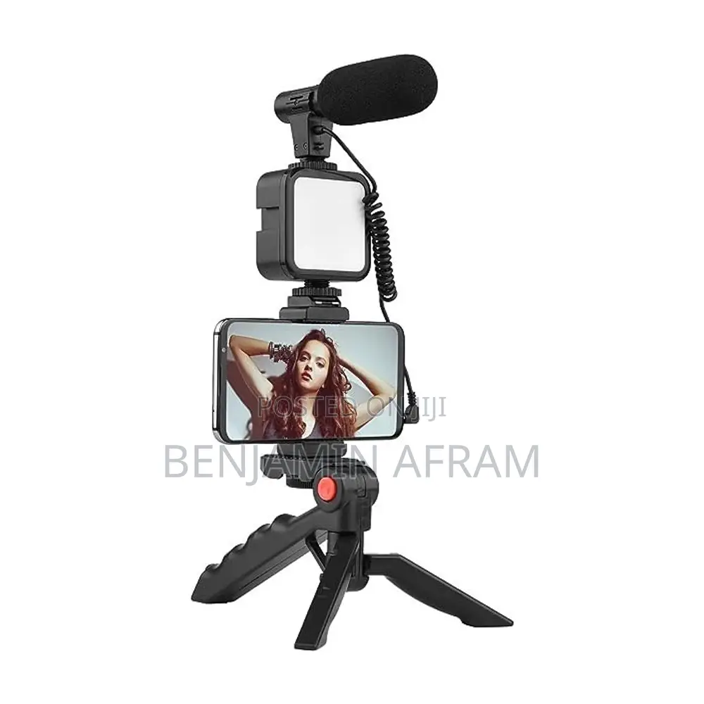 Tripod With Light and Microphone AY-49