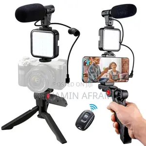 Tripod With Light and Microphone AY-49