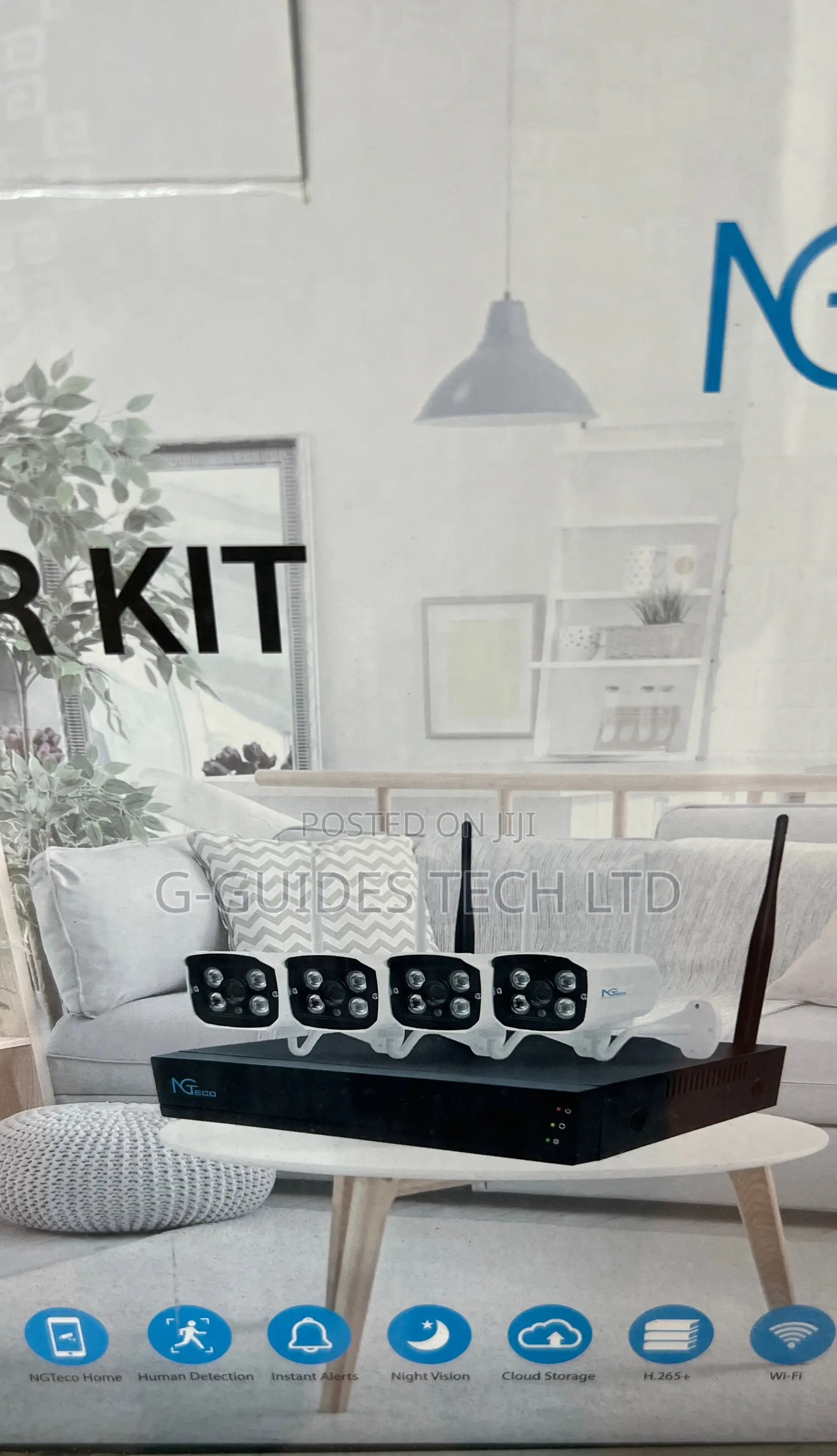 3mp 4-Channel Smart Wifi NVR Kit, 4ch Smart Wireless Kit 3mp