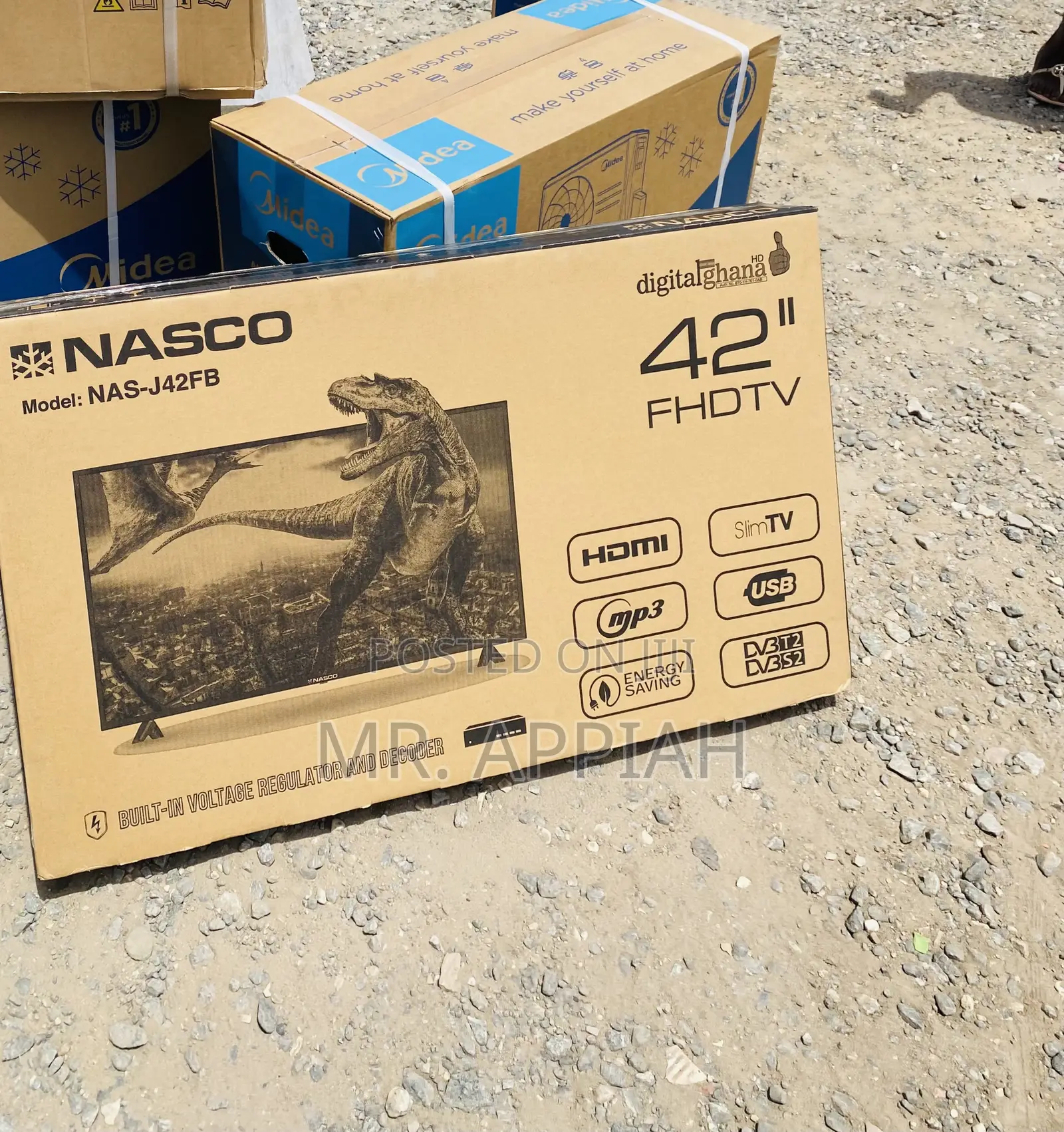 Durable Nasco 42 Inch Full HD Digital Satellite Led Tv.