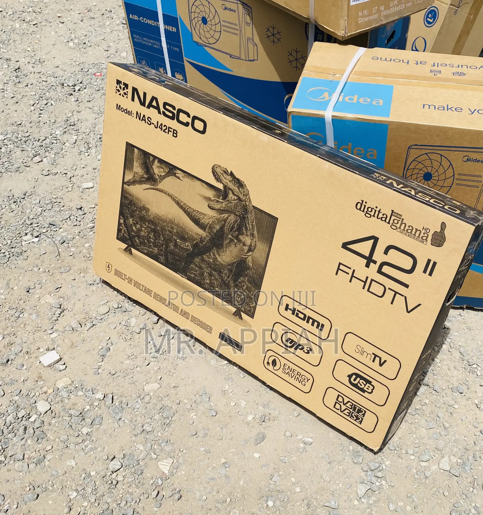 Durable Nasco 42 Inch Full HD Digital Satellite Led Tv.