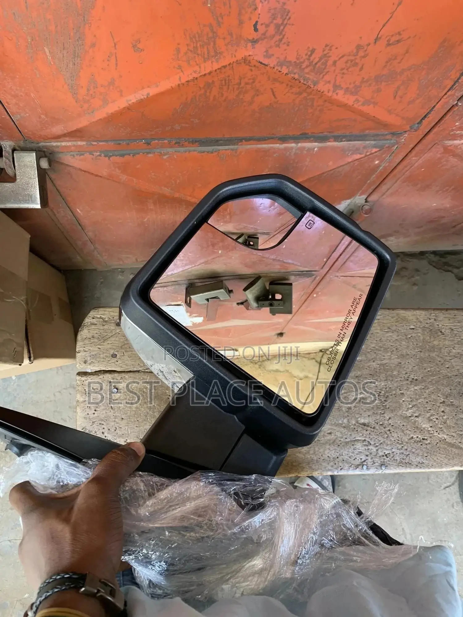 Ford F-150 17 Side Mirror With Light And Camera Chrome Cover
