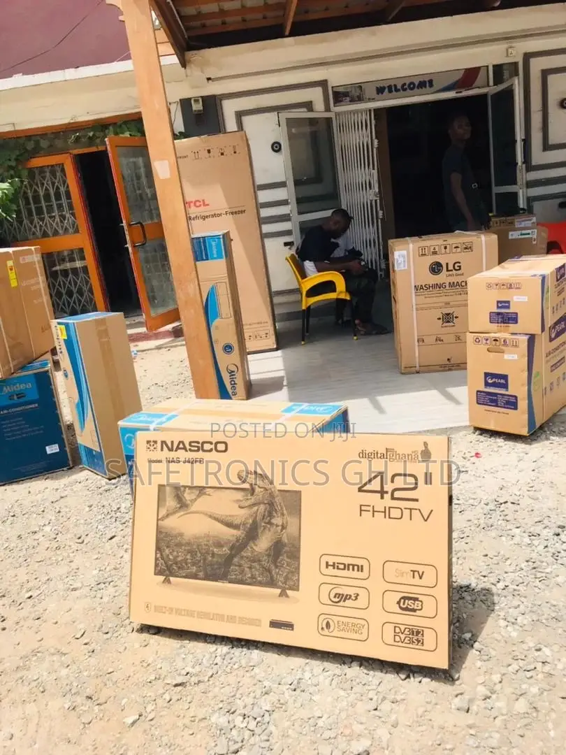 Nasco Electric Glossy 42 Inches Black Satellite Digital Tv
