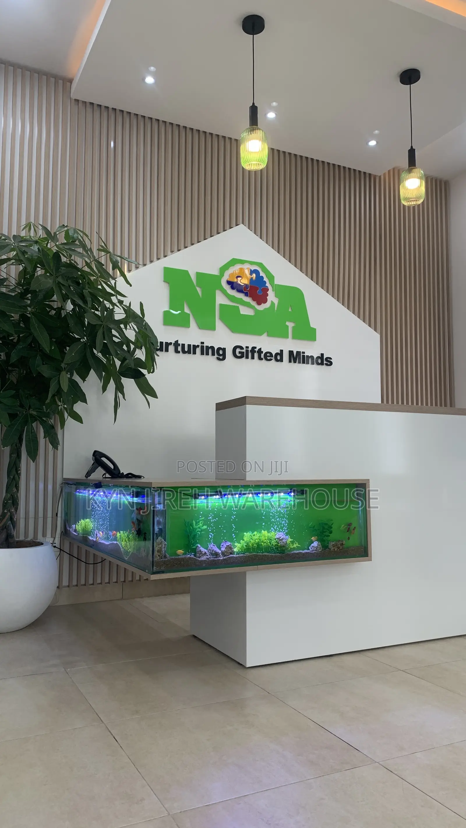 Nasa Counter Aquarium With Fishes