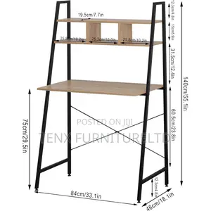 COMPUTER DESK (Metal Base Writing Desk)