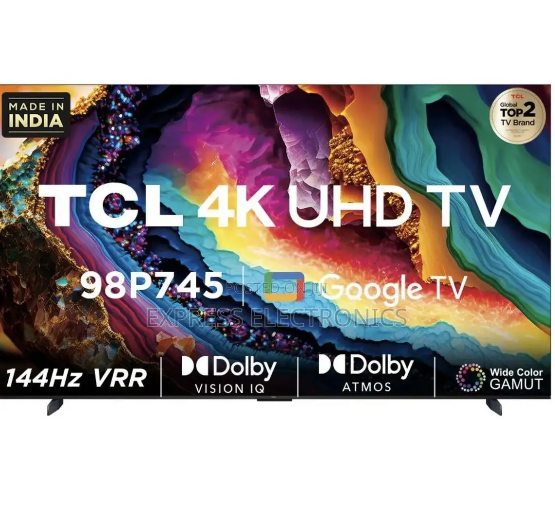 Brand New UHD Smart TCL 98P745 UHD LED Screen