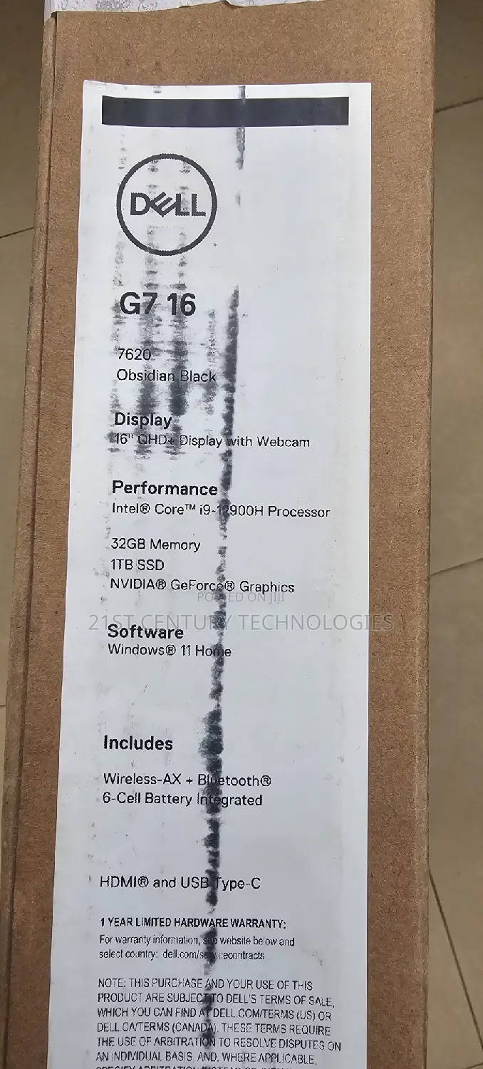 New Laptop Dell G7 17 7000 32GB Intel Core I9 SSD 1T
