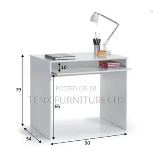 Computer Desk (Markan) White and Off-White