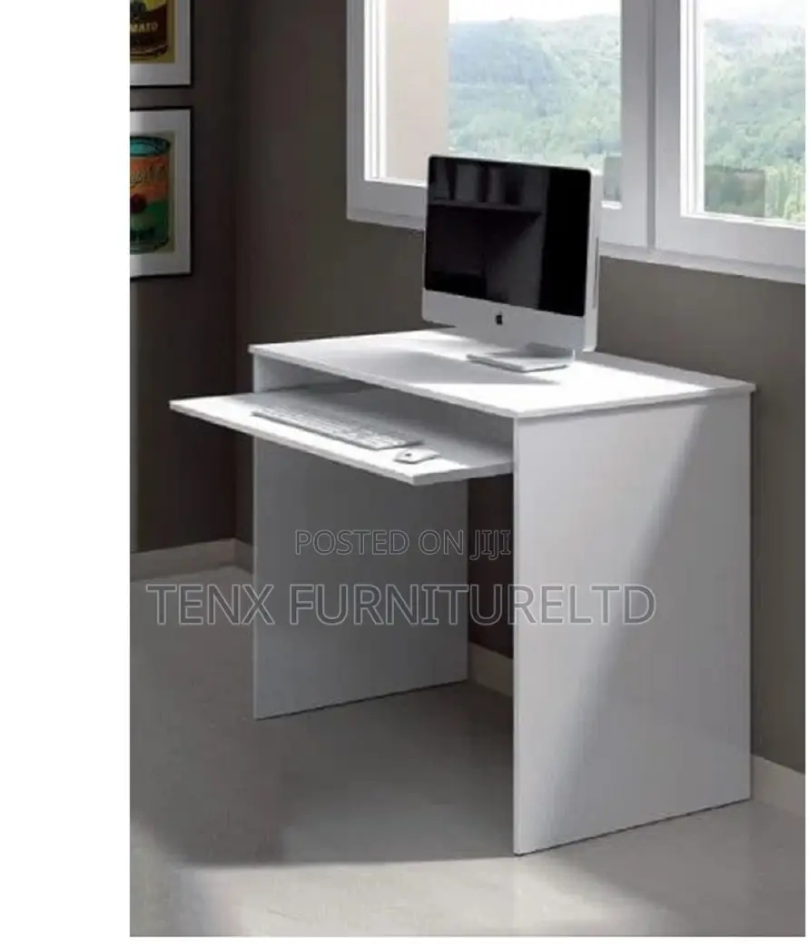 Computer Desk (Markan) White and Off-White