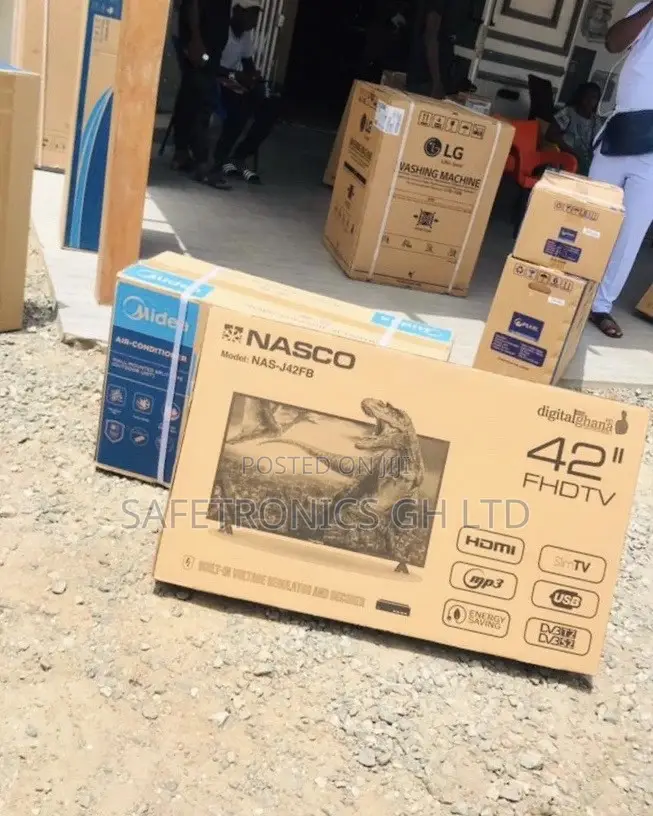 Glossy Black Nasco Satellite Digital 42 Inches Led Tv