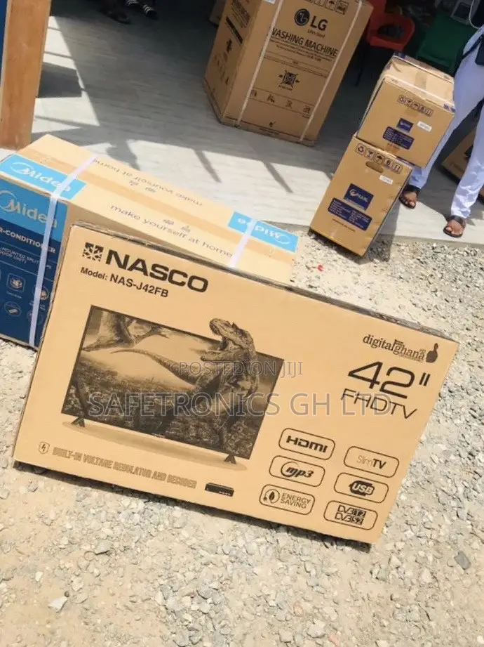 Electric Digital Satellite Nasco 42 Inches Glossy Black Led