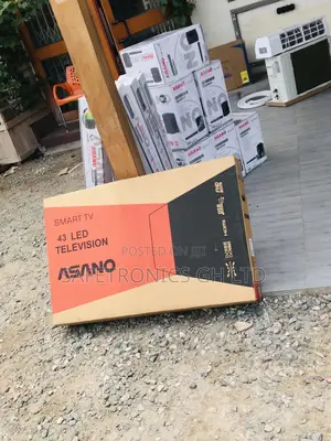 Asano Black Glossy Smart 43 Inches Electric Tv