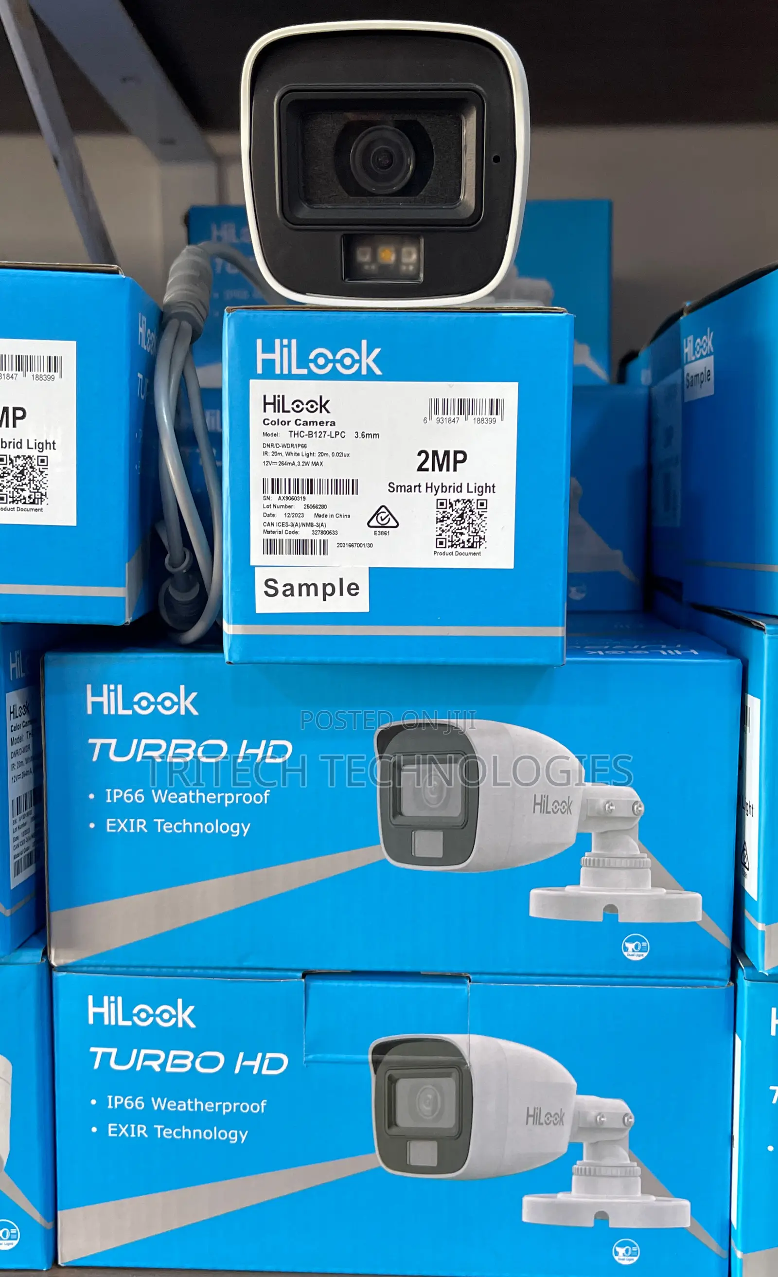 Hilook 2mp Full Color Without Sound Fixed Mini Bullet Camera