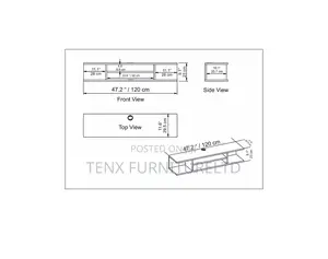 Floating TV Stand for TVS Up to 55- 65INCH (WHITE)