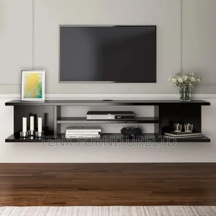 Floating Tv Stand for TVS Up to 65inch (Black)