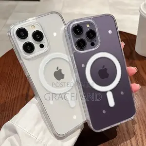 Wireless Charging Magsafe Transparent Phone Case 15 Pro Max
