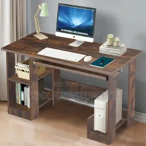 Computer Desk With Shelves (Mixedcolours)
