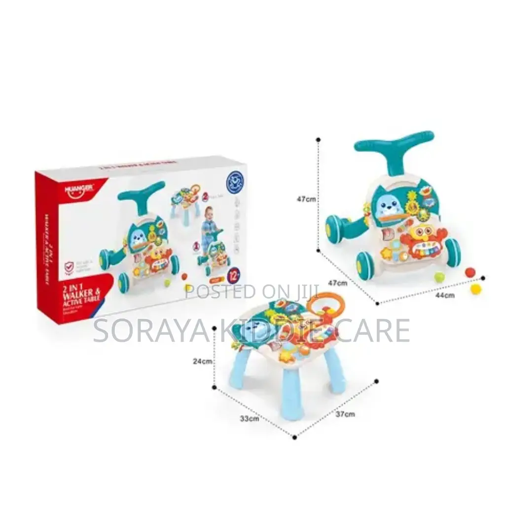 2in 1 Walker and Activity Table