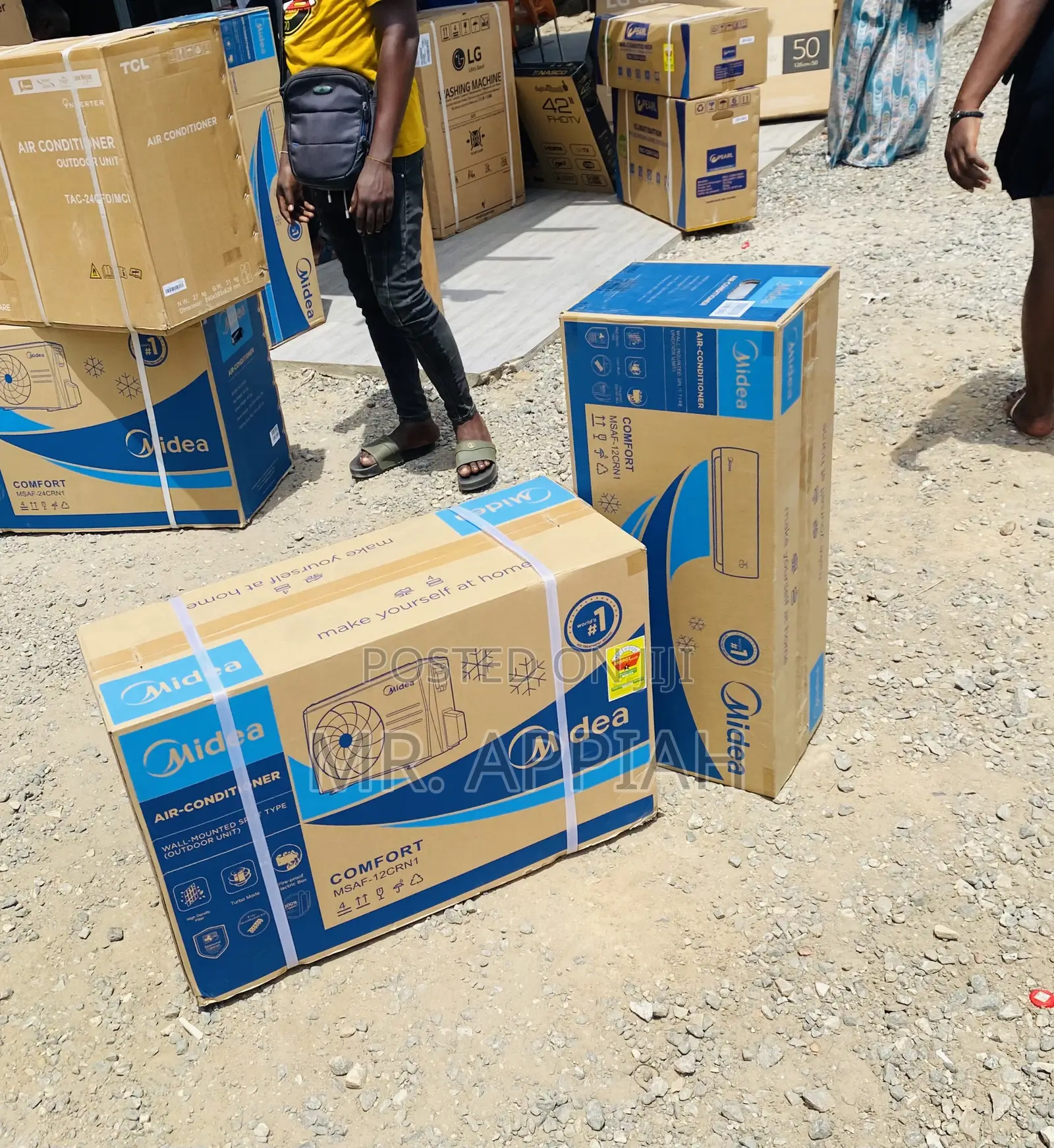 Reliable Midea 1.5hp Split Type Electric Ac(White)R410.
