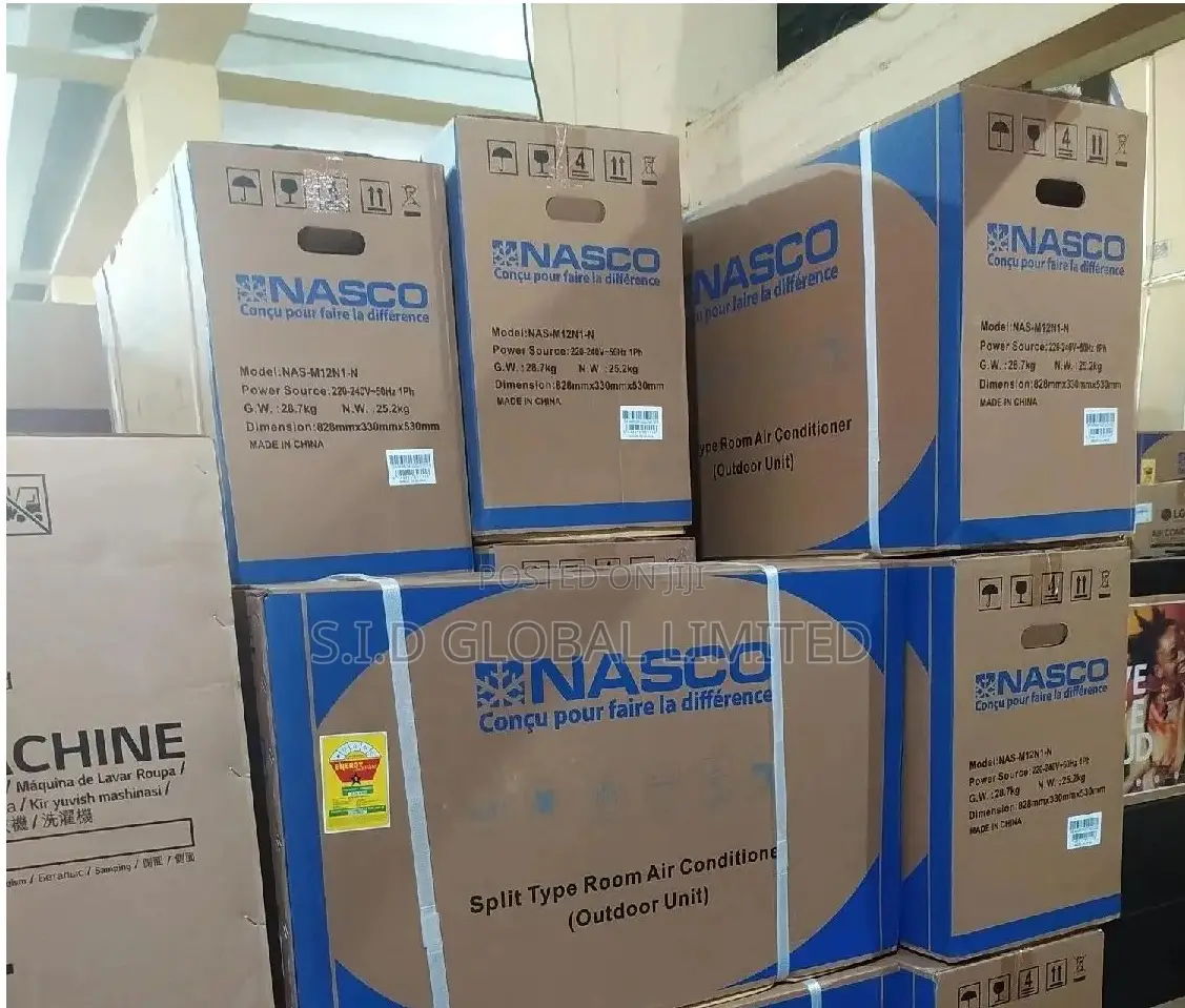 Nasco 1.5HP - NAS-T12N1 Split AC - R410 Air Doctor - White