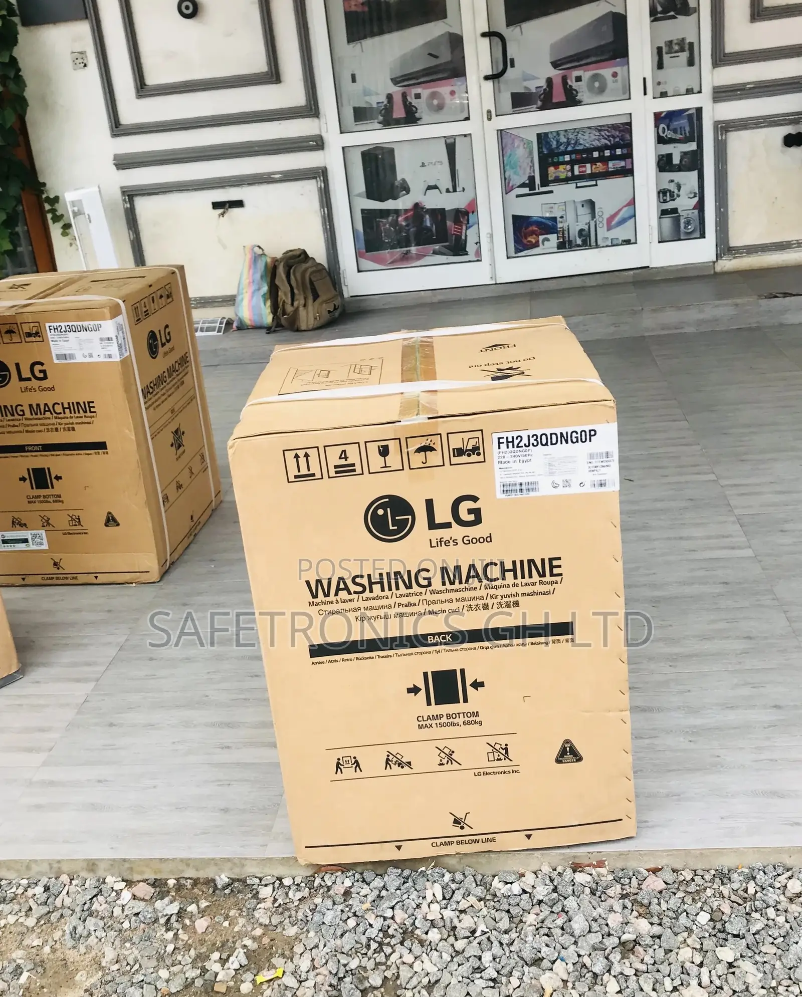 LG Washingmachine Fullyautomatic FH2J3QDNG0P Frontload 7kg