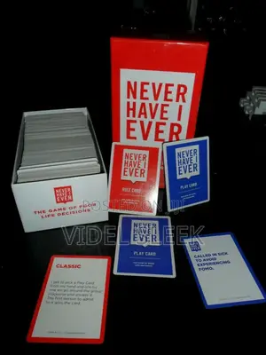 Never Have I Ever Game Card