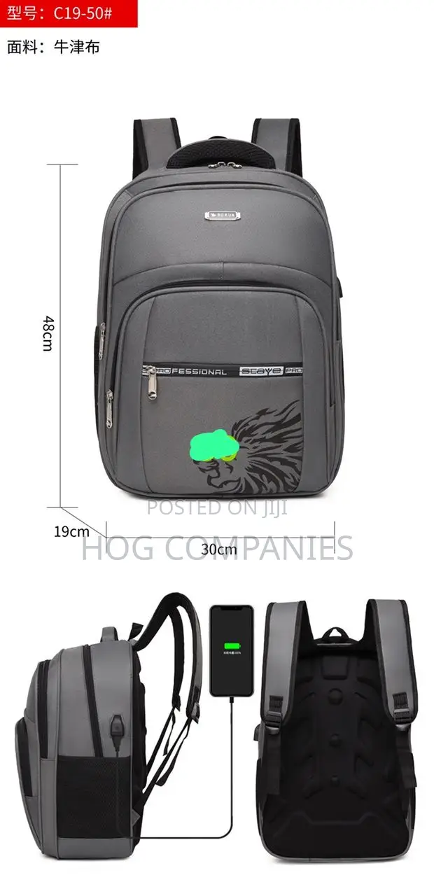 Waterproof Laptop Tablet Travel Bag School Backpack