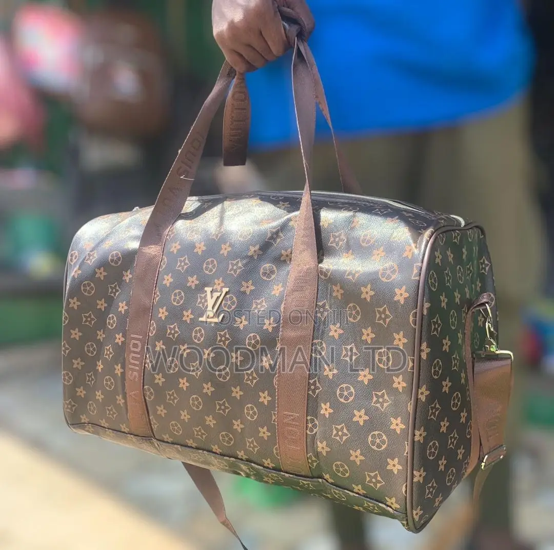 LV Leather Luggage Bag