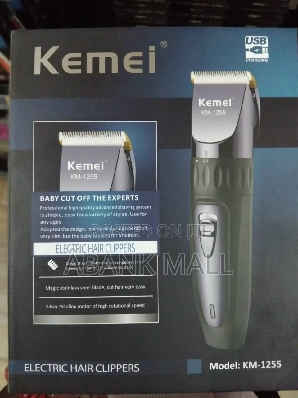 Electronic Hair Clipper (KM1255)