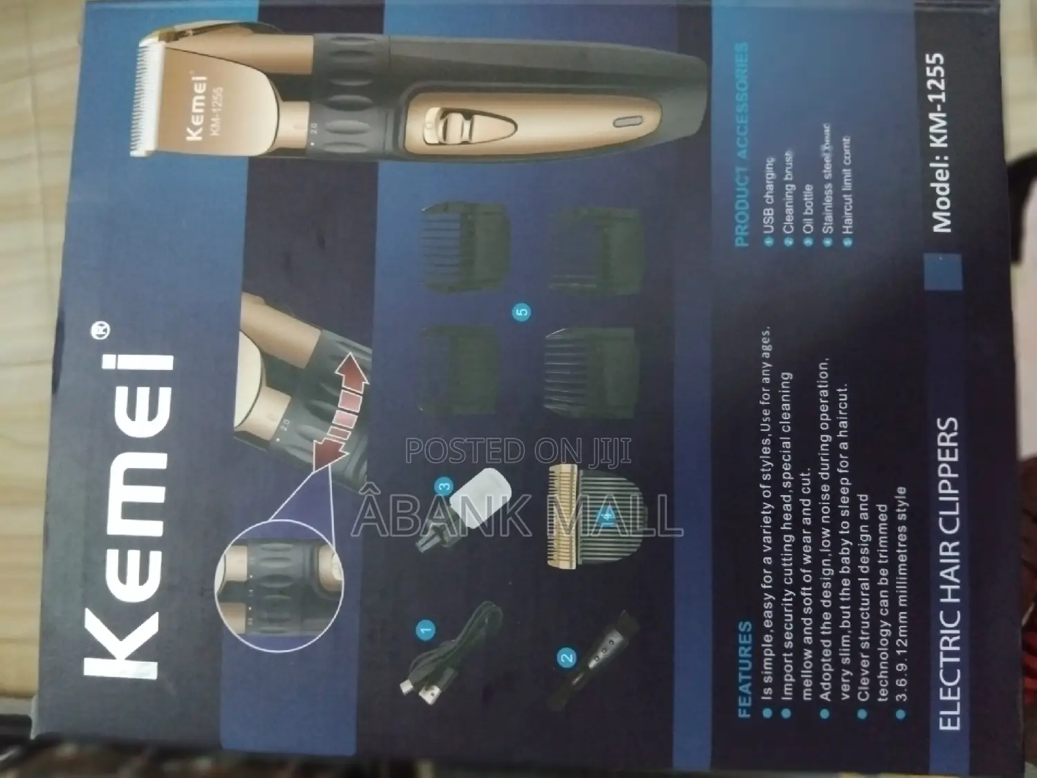 Electronic Hair Clipper (KM1255)