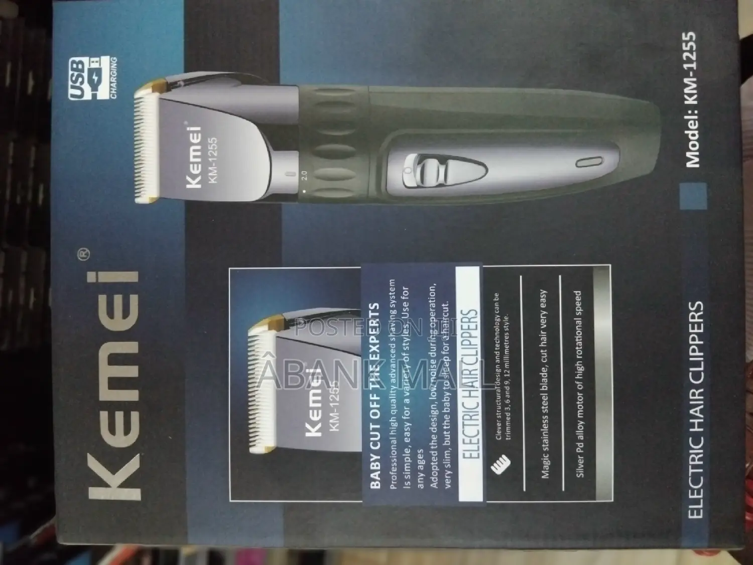 Electronic Hair Clipper (KM1255)
