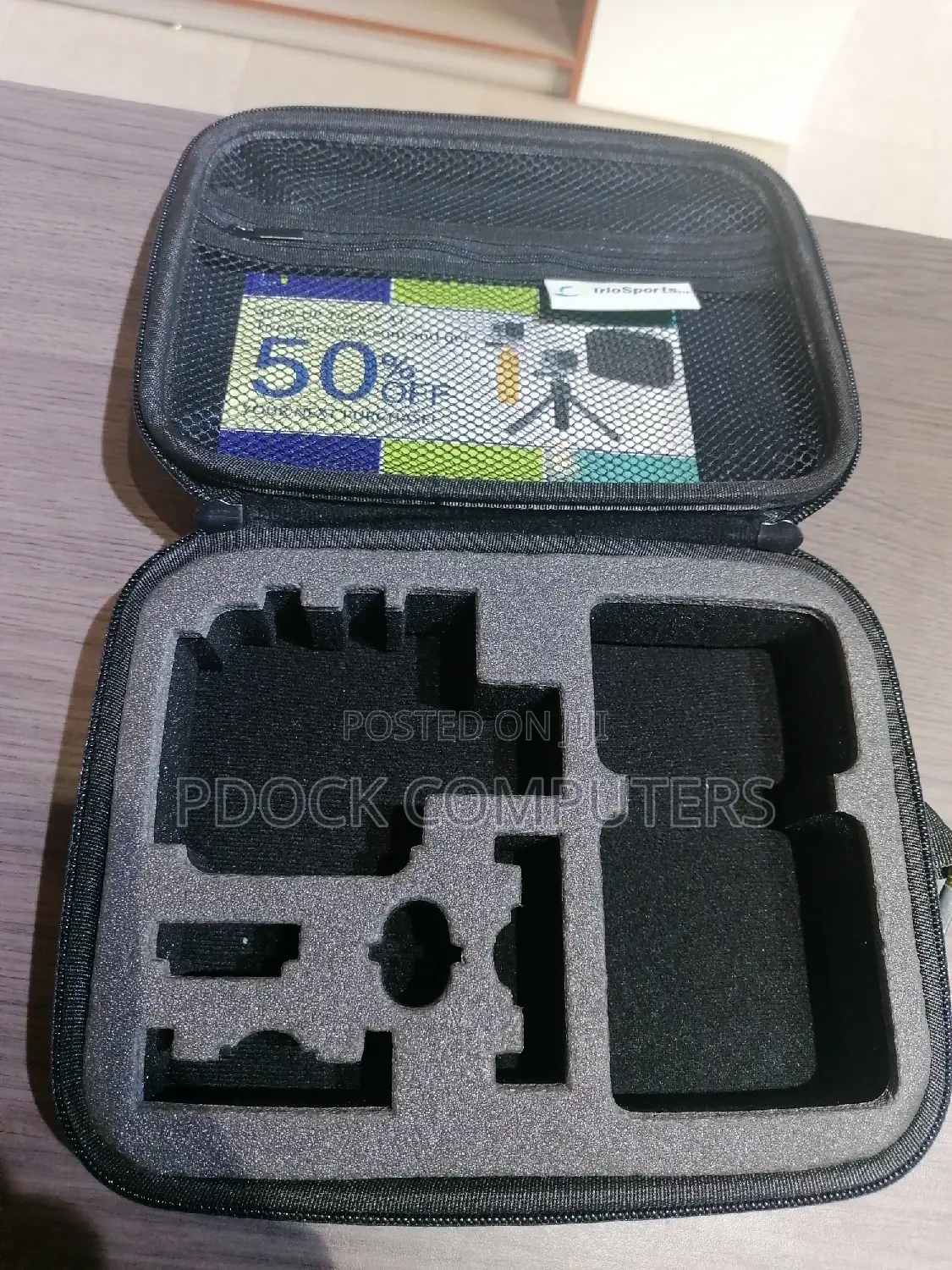 Triosport Shockproof USA Gopro Black Camera Case