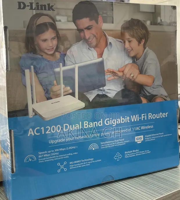 Dlink Ac1200 Dual-Band Gigabit Router Dir-825m 2
