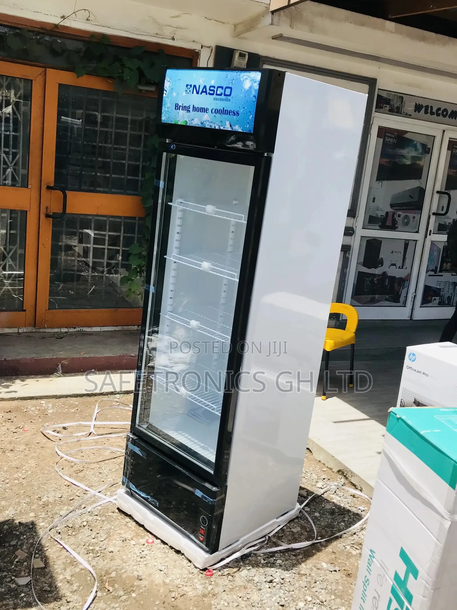 Lockable Nasco Glass Display Nasfl-360-1dr Singledoor Fridge