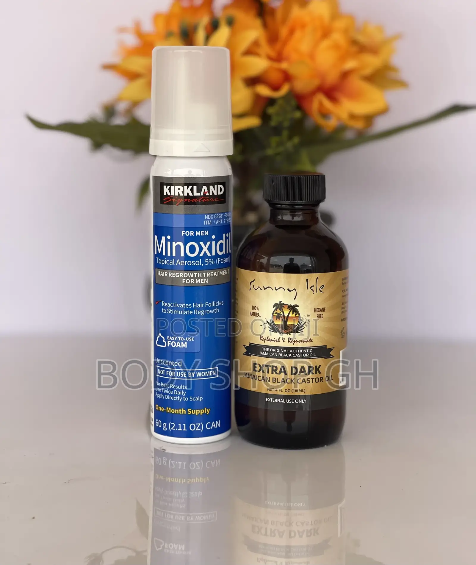 Jamaican Black Castor Oil + Kirkland Minoxidil Foam for Hair