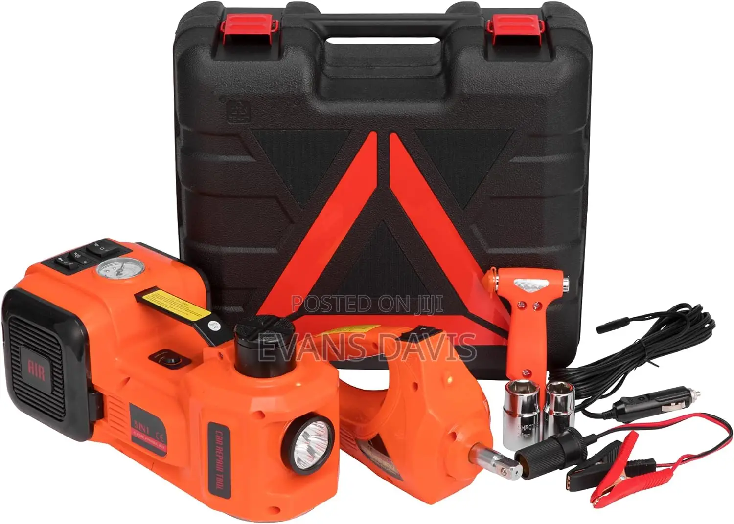 5 in 1 Electric Car Jack With Tyre Pump Set (5 Tons)