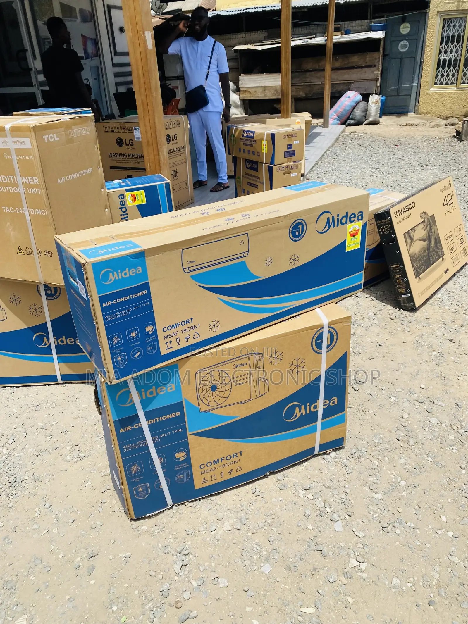 Shop Original Midea 2.5hp Split Type Air Conditioner(White).
