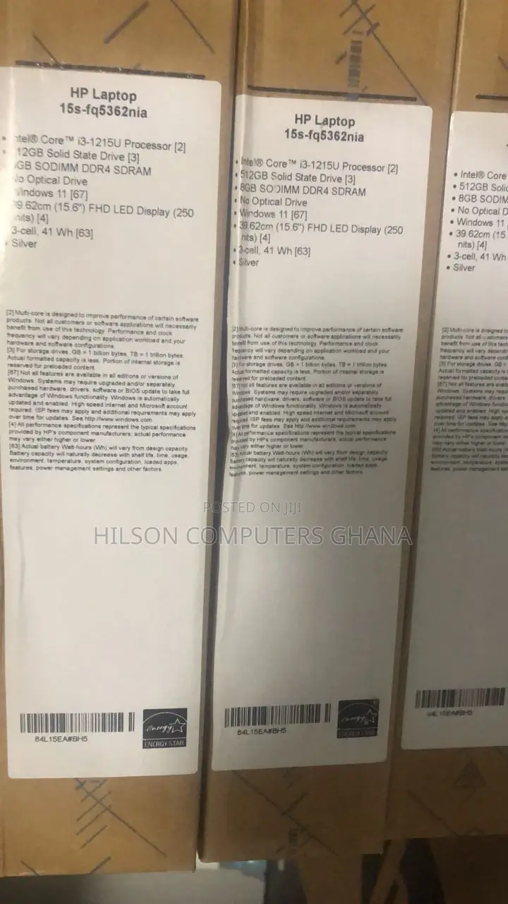 New Laptop HP 15S 8GB Intel Core I3 SSD 512GB