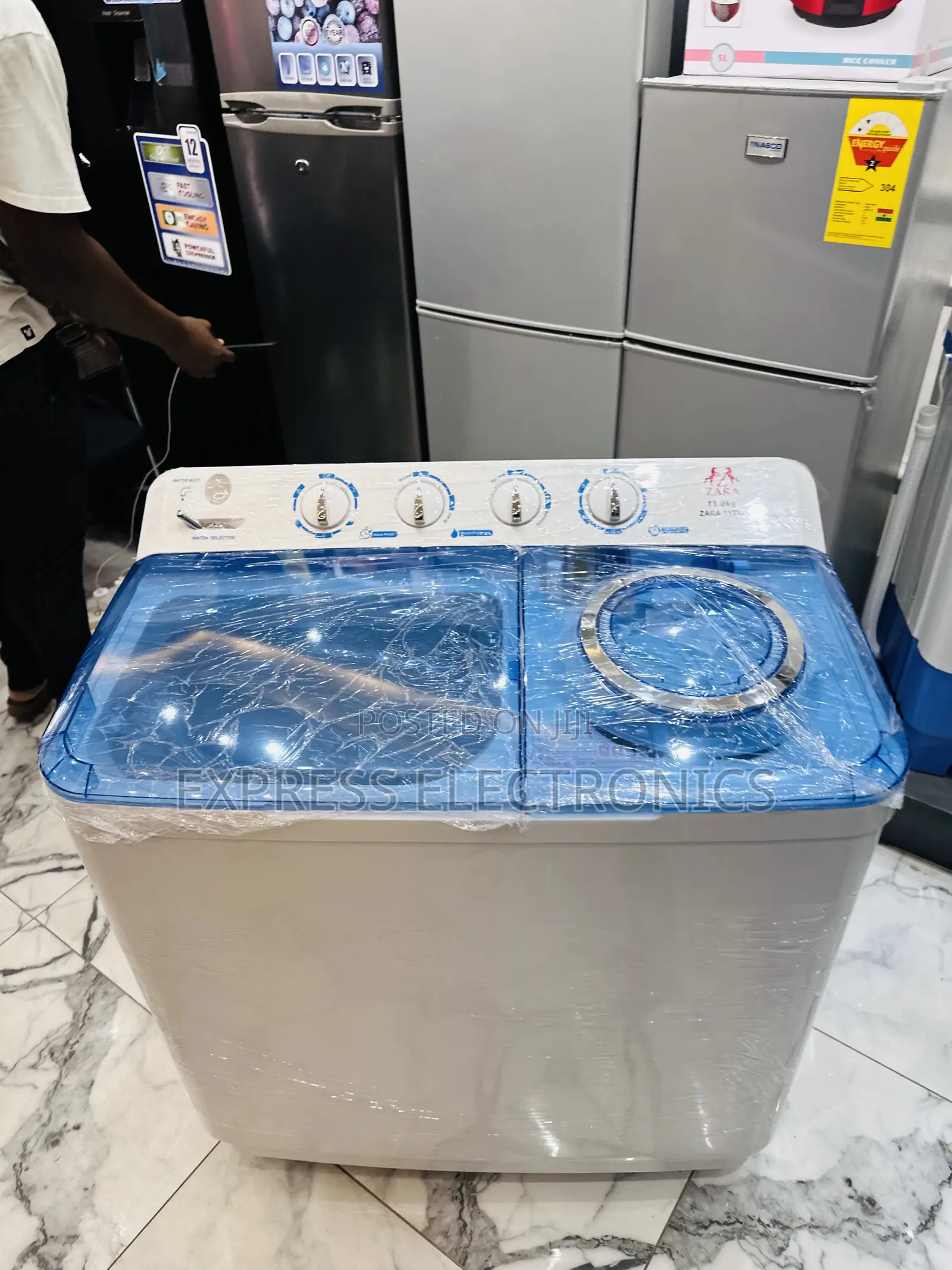Transparent Lid Washing Machine 11kg Topload Zara
