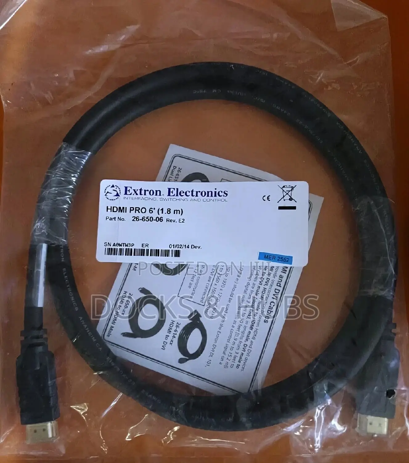 Extron HDMI Pro 6' (1.8 M) Premium 26-663-06