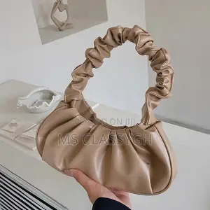 Solid Colors Cloud Pleated Bag Simple Women's Armpit Bag